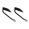Alcasa THS-02 telefono kabelis 2 m Juoda Alcasa THS-02 telefono kabelis 2 m Juoda