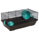 Cage : Placek Cage Viktor black, accessories blue, 50.5*28*21cm Cage : Placek Cage Viktor black, accessories blue, 50.5*28*21cm