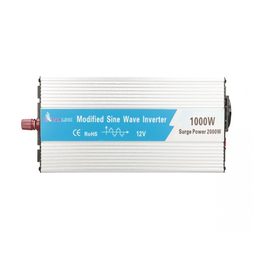 Extralink VOLTAGE CONVERTER 12V - 230V, 1000W, MODIFIED SINUS OPIM-1000W strāvas adapteris & pārveid – 3