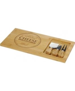 KOOPMAN Bamboo cheese board with tools
