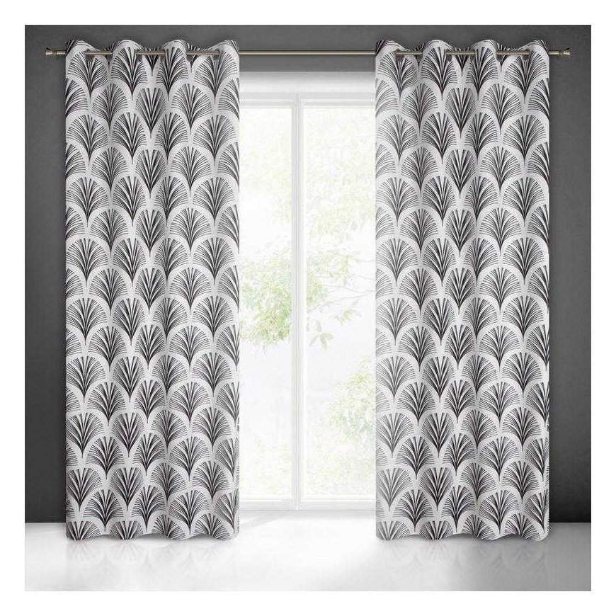 Eurofirany Euro curtains ZAS / KARIN / B + CZA 140X250 TRANS