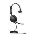 Jabra Evolve2 40 SE Austiņas Vadu Zvani / mūzika USB Veids-C Melns Jabra Evolve2 40 SE Austiņas Vadu Zvani / mūzika USB Veids-C Melns
