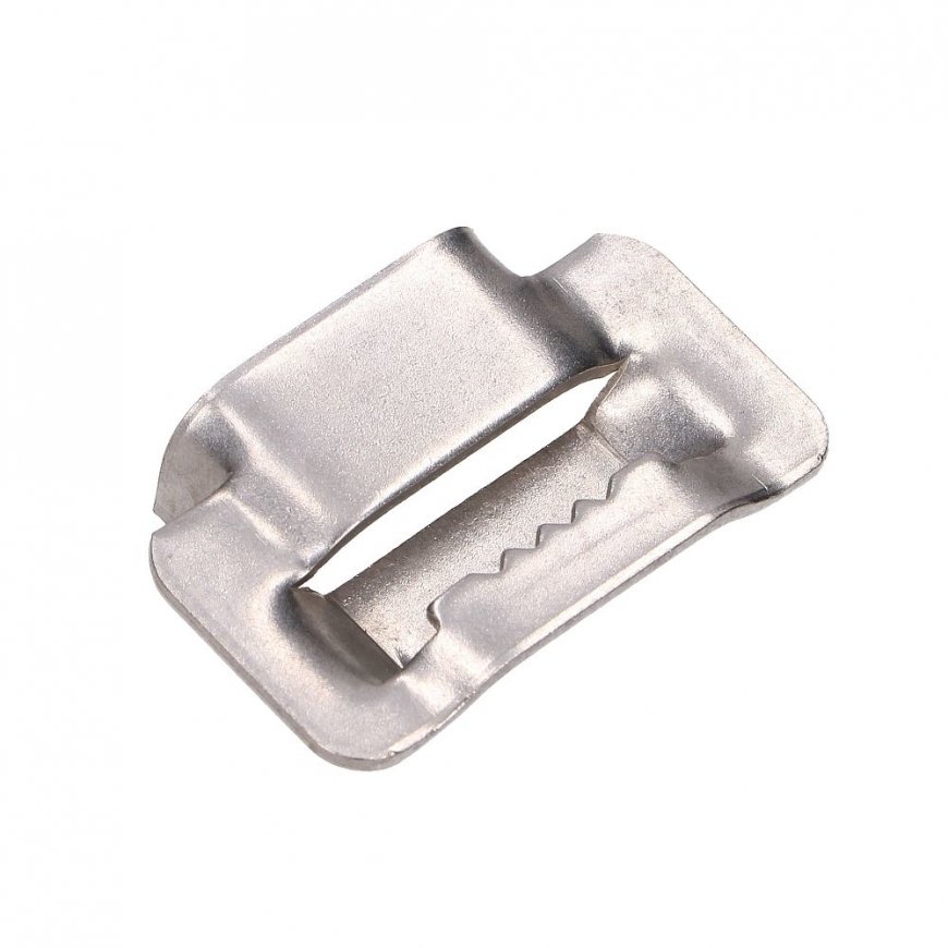 Extralink CLAMP FOR STEEL STRAP 20MM WITH JAGS Gala spaile 2 cm Nerūsējošs tērauds – 2