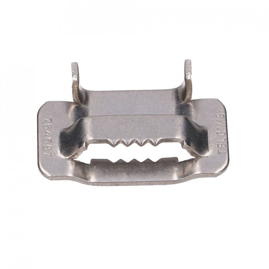 Extralink CLAMP FOR STEEL STRAP 20MM WITH JAGS Otsaklamber 2 cm Roostevaba teras – 3