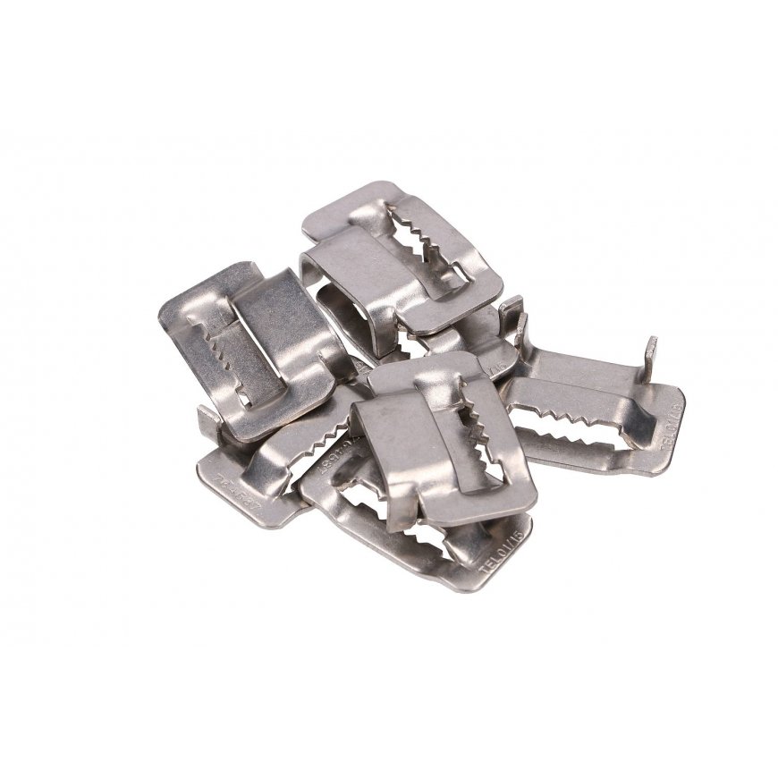 Extralink CLAMP FOR STEEL STRAP 20MM WITH JAGS Galinis gnybtas 2 cm Nerūdijančiojo plieno – 4