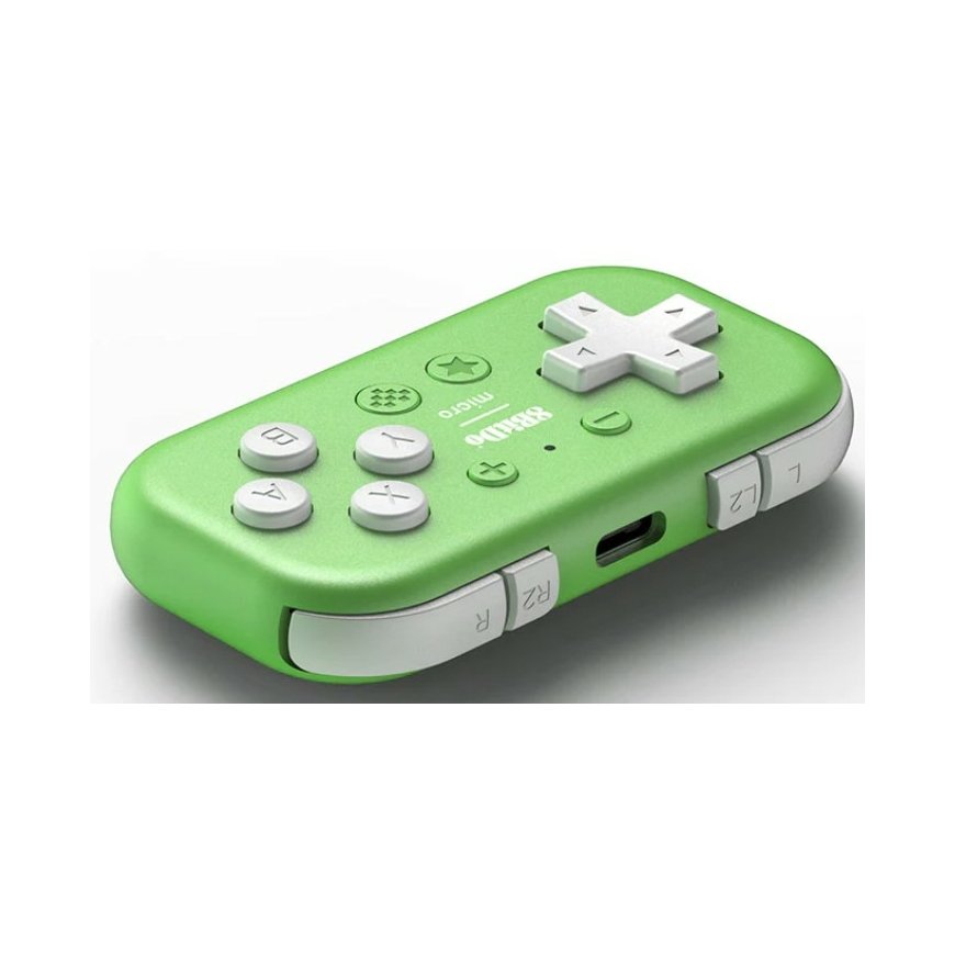 8Bitdo Micro Зеленый USB Геймпад Android, Nintendo Switch, ПК, iOS – 4