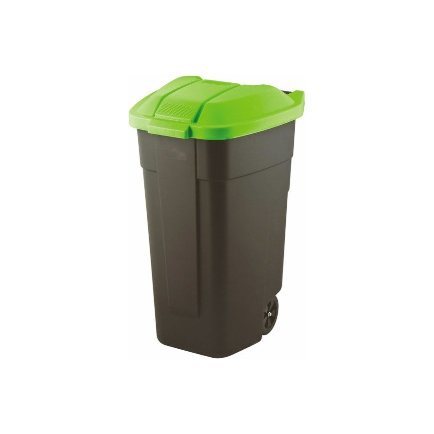 Curver 214125 trash can 110 L Rectangular Plastic Black, Green