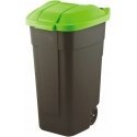 Curver 214125 урна для мусора 110 L Прямоугольный Пластик Черный, Зеленый
