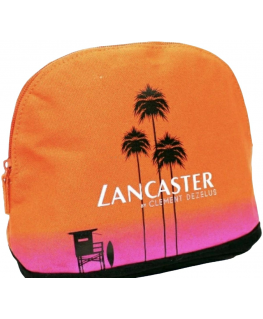 Lancaster, Sun Beauty, Material, Bag, Toiletry, Orange, For Women, 25 X18 cm