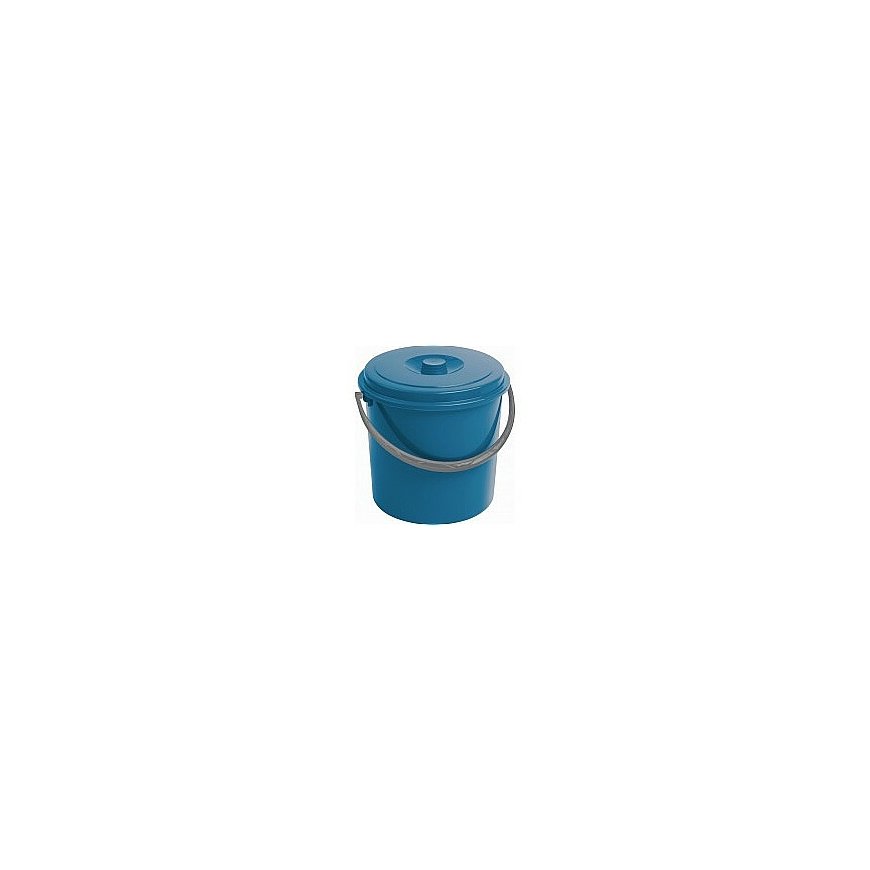 Bucket with lid 10L blue