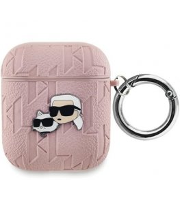 Karl Lagerfeld KLA2PGKCPP AirPods 1|2 cover różowy|pink Monogram