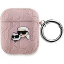 Karl Lagerfeld KLA2PGKCPP AirPods 1|2 cover różowy|pink Monogram Karl Lagerfeld KLA2PGKCPP AirPods 1|2 cover różowy|pink Monogram