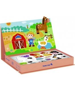 Puzzle Tooky Toys TOOKY TOY Układanka Magnetyczna Farma Puzzle