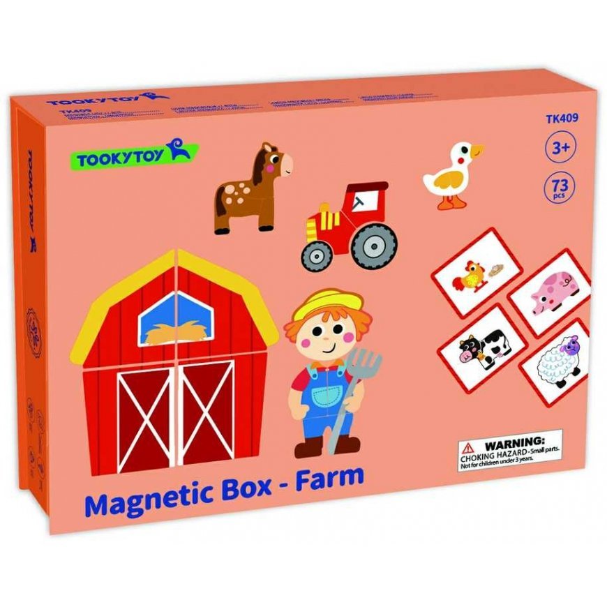 Dėlionė Tooky Toys TOOKY TOY Układanka Magnetyczna Farma Puzzle – 2