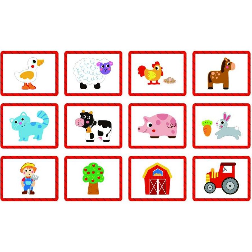 Puzzle Tooky Toys TOOKY TOY Układanka Magnetyczna Farma Puzzle – 3