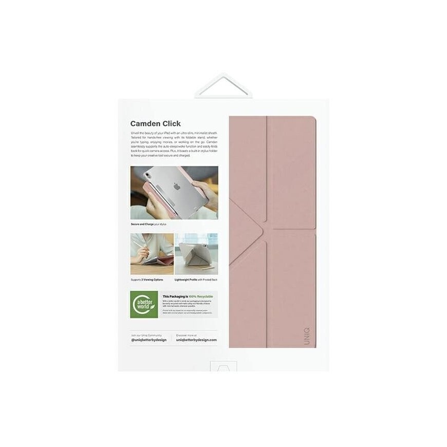 UNIQ etui Camden Click iPad Air 13" (2024) różowy|blush pink