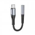 Audio adapteris Hoco LS33 Type-C to 3.5mm pilkas