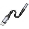 Audio adapter Hoco LS33 Type-C to 3.5mm gray Audio adapter Hoco LS33 Type-C to 3.5mm gray
