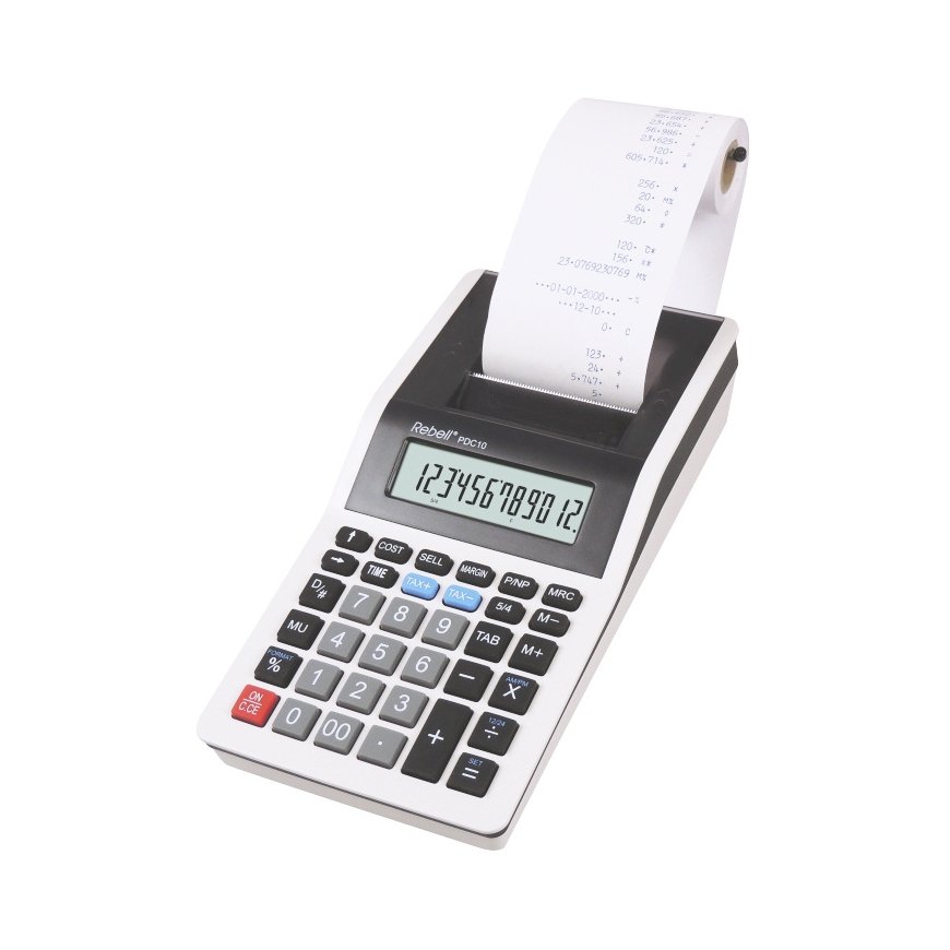 Rebell PDC 10 calculator Desktop Printing Grey