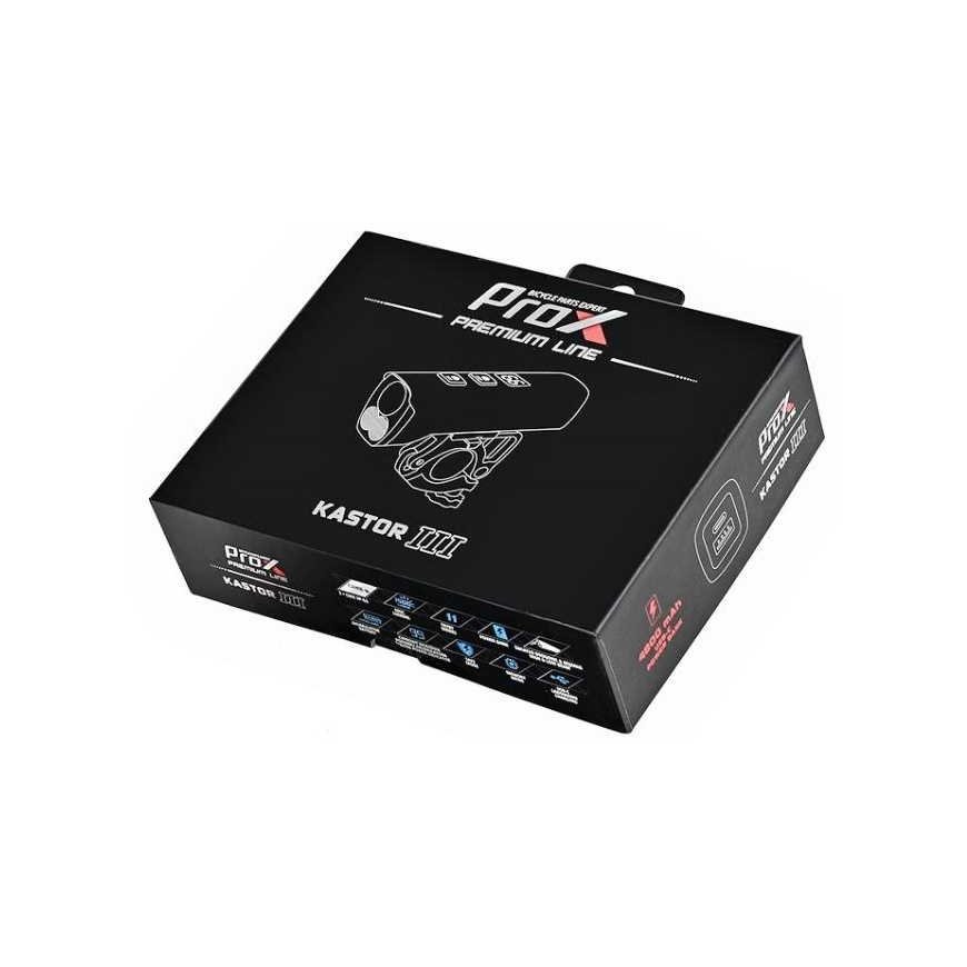 Priekinė lempa ProX Kastor III Powerbank 3xCREE XP-G3 1500Lm USB – 3