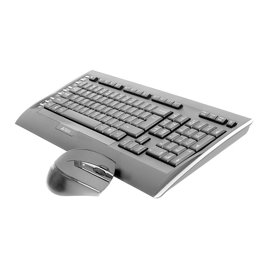 A4Tech 9300F keyboard Mouse included RF Wireless QWERTY English Black – 4