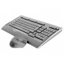 A4Tech 9300F näppäimistö Sisältää hiiren Langaton RF QWERTY englanti musta