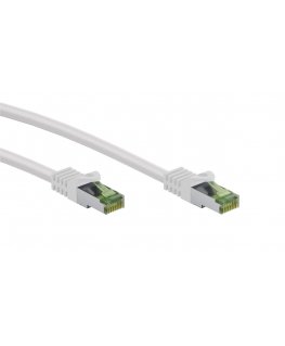 Goobay GHMT-certified CAT 8.1 S/FTP Patch Cord, AWG 26, white, 2m
