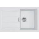 Tektonite sink Franke, Sirius S2D 611-78 with plug valve, Arctic white Tektonite sink Franke, Sirius S2D 611-78 with plug valve, Arctic white