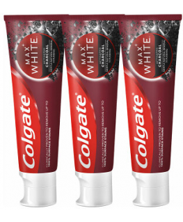 Colgate Max Baltas Charcoal Trio Dantų pasta