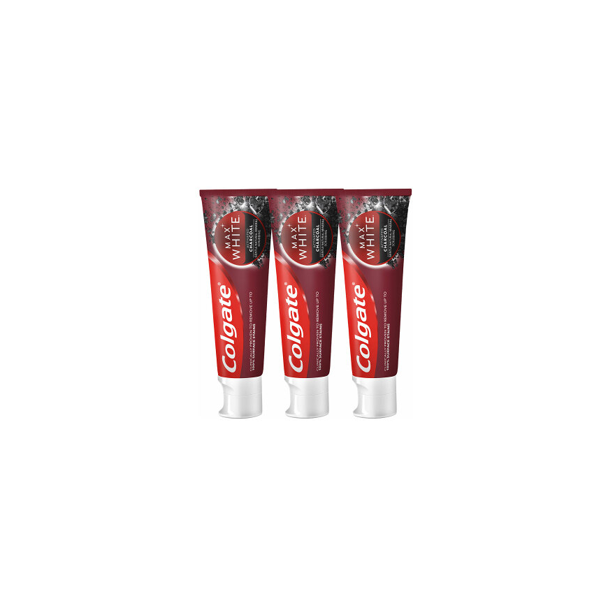 Colgate Max White Charcoal Trio Toothpaste