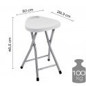 Folding bath chair Gedy CO75 02, white Folding bath chair Gedy CO75 02, white