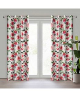 Euro curtains ZAS/PETRA/B+PINK 140X250 TRANSPARENT
