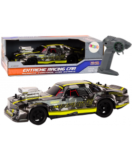 Lean Toys RC Remote Control Car 1:16 Rubber Wheels Drift Juodas