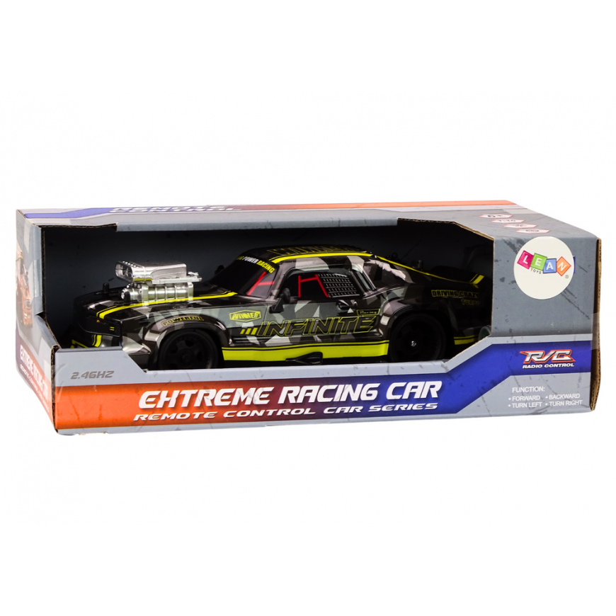 Lean Toys RC Remote Control Car 1:16 Rubber Wheels Drift Juodas – 3