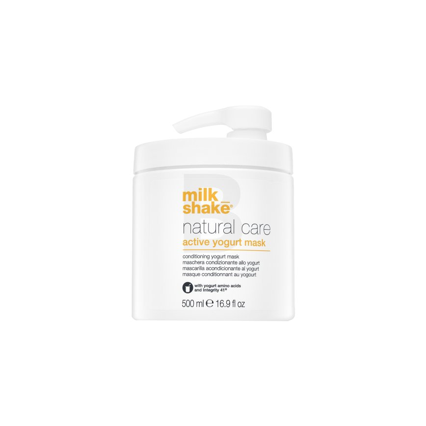 Milk Shake Natural Care Active Yogurt Mask jogurtinė regeneruojanti plaukų kaukė 500ml – 4
