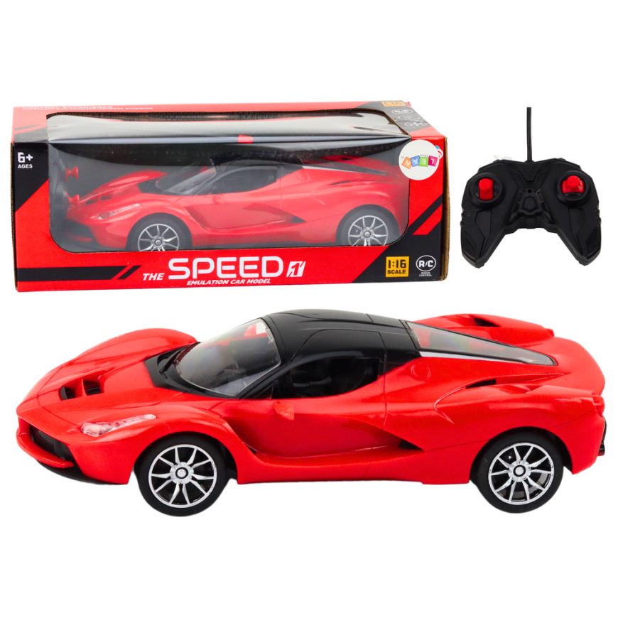 Lean Toys Remote Controlled Sports Car RC Car 1:16 Raudona – 2