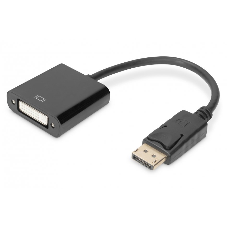 Digitus AK-340401-001-S видео кабель адаптер 0,15 m DisplayPort DVI-I Черный