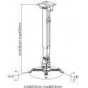 Holder for ceiling projector Spacetronik SPA-P01B Holder for ceiling projector Spacetronik SPA-P01B