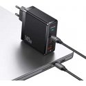 USAMS Ład. siec. 2xUSB-C+1xUSB T52 PD140W PD Fast Charging US-CC168 + kabelis U82 USB-C/USB-C US-SJ581 240W juoda/juodas UM Seri USAMS Ład. siec. 2xUSB-C+1xUSB T52 PD140W PD Fast Charging US-CC168 + kabelis U82 USB-C/USB-C US-SJ581 240W juoda/juodas UM Seri