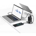 USAMS Ład. network 2xUSB-C+1xUSB T52 PD140W PD Fast Charging US-CC168 + cable U82 USB-C/USB-C US-SJ581 240W black/black UM Serie USAMS Ład. network 2xUSB-C+1xUSB T52 PD140W PD Fast Charging US-CC168 + cable U82 USB-C/USB-C US-SJ581 240W black/black UM Serie