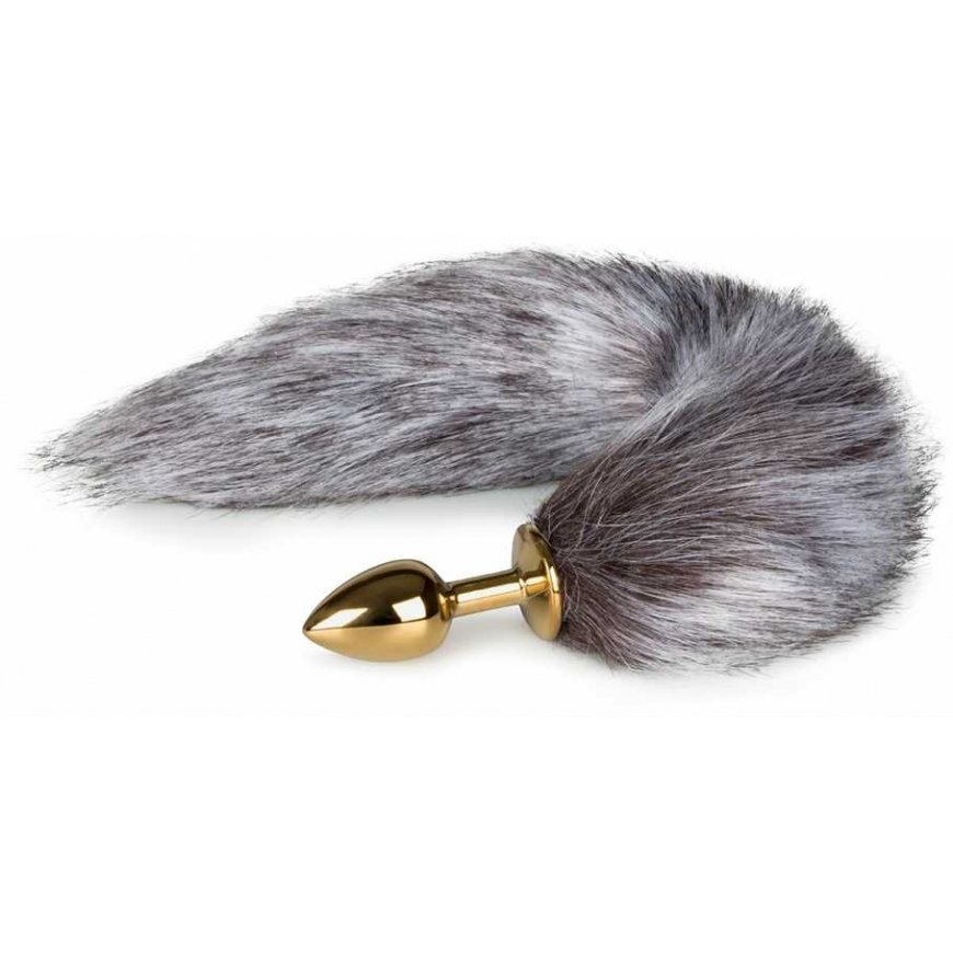 Easytoys Passkey Easytoys Korek anal lisi ogon plug with metal fur
