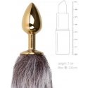 Easytoys Passkey Easytoys Korek anal lisi ogon plug with metal fur Easytoys Passkey Easytoys Korek anal lisi ogon plug with metal fur
