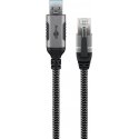 Goobay 70299 kaapelin sukupuolenvaihtaja USB A RJ-45 musta, Hopea