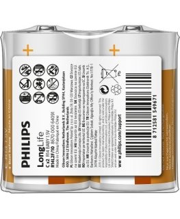 Philips LongLife Battery R14L2F/10