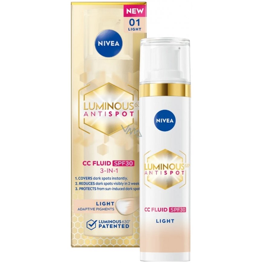 Nivea Luminous630® CC cream against discoloration