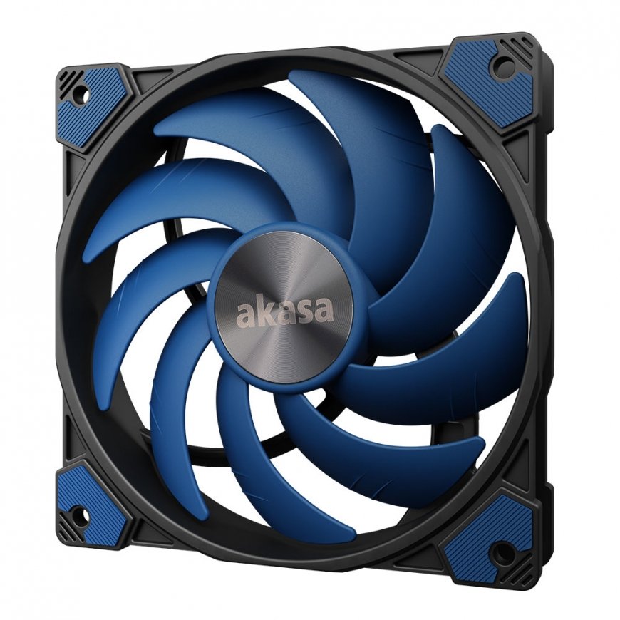 Akasa ALUCIA SC Arvuti korpus, Protsessor Ventilaator 12 cm Must, Sinine 1 tk