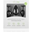 Easytoys Fushi Easytoys Korki anal plug decorative crystal set x3 Easytoys Fushi Easytoys Korki anal plug decorative crystal set x3