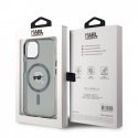 Karl Lagerfeld IML Karl Head Metal Frame MagSafe Case for iPhone