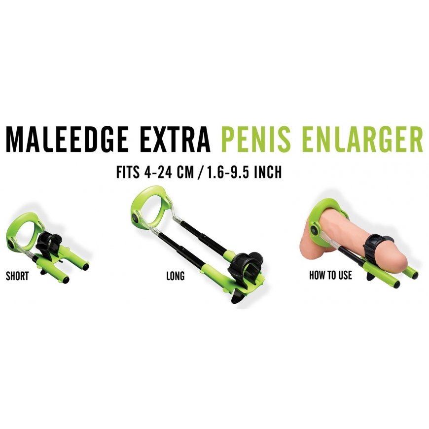 MaleEdge Extra Peniksen pidennin musta, Vihreä – 4