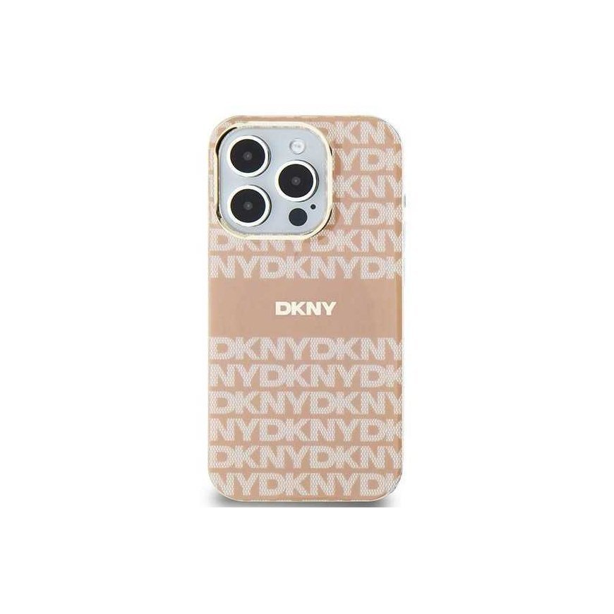 DKNY DKHMP15MHRHSEP iPhone 15 Plus / 14 Plus 6.7" Pink/Pink Hard Case IML Mono & Stripe MagSafe